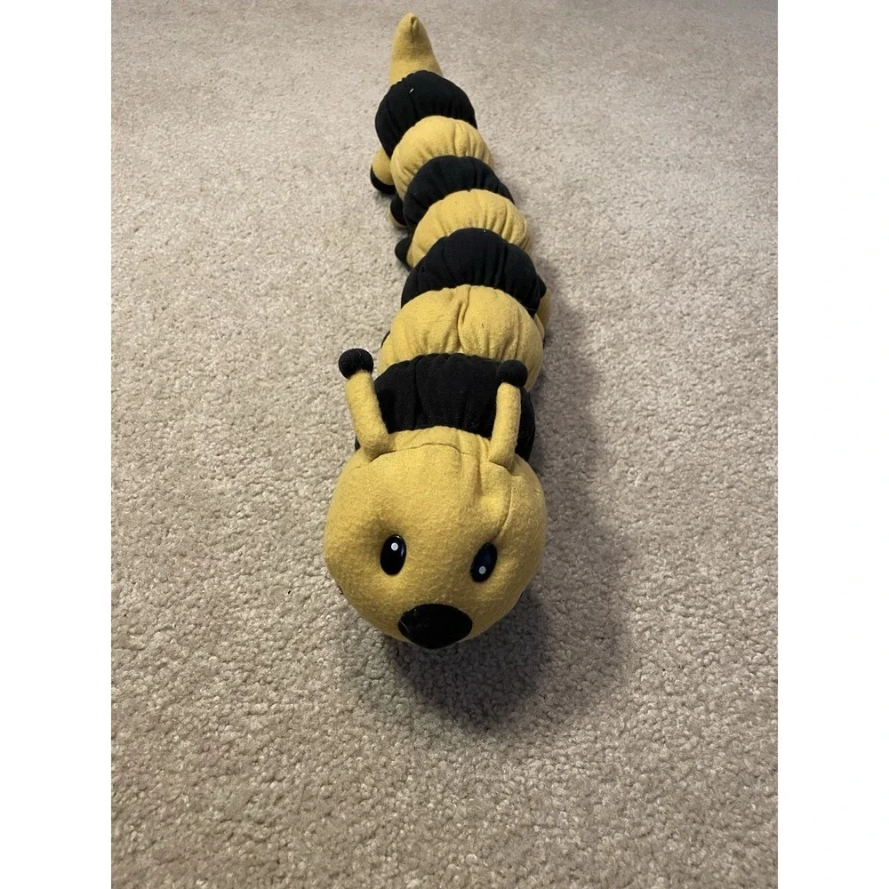 Funfeel Toys Yellow Black Striped Caterpillar Plush Stuffed Animal 25 Inch